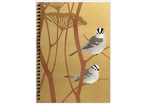 White-crowned Sparrows Blankbook BB266 | Crane Creek Graphics