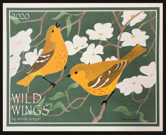 2020 Wild Wings Calendar by Wendy CA20M Crane Creek Graphics