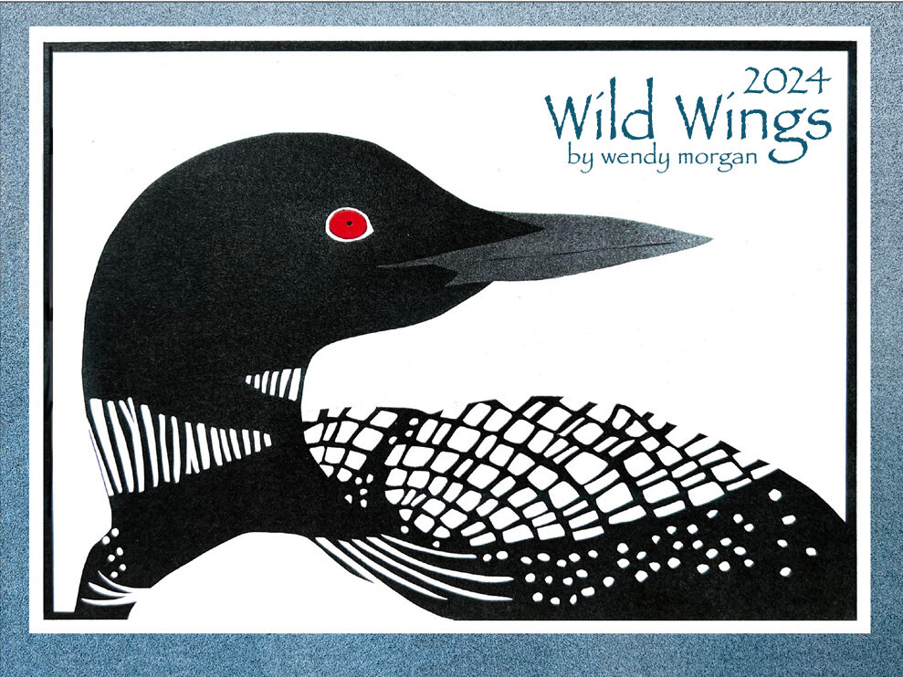 2024 “Wild Wings” Calendar by Wendy CA24M Crane Creek Graphics