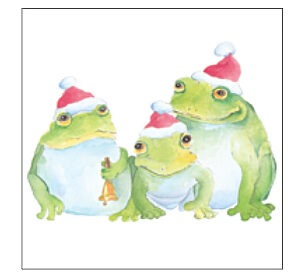 CP592 Three Frogs a Croakin' -Coaster Pack