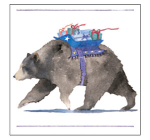 CP921 Bearing Gifts Grizzly Bear - Coaster Pack