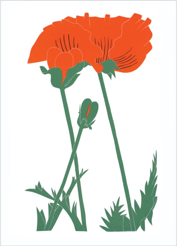 EN7011 Oriental Poppy Notecard