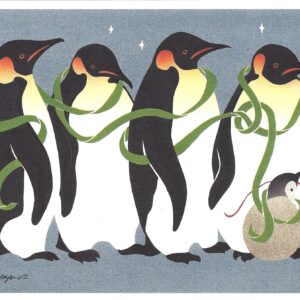 HC016 Emperor Penguins Holiday Card