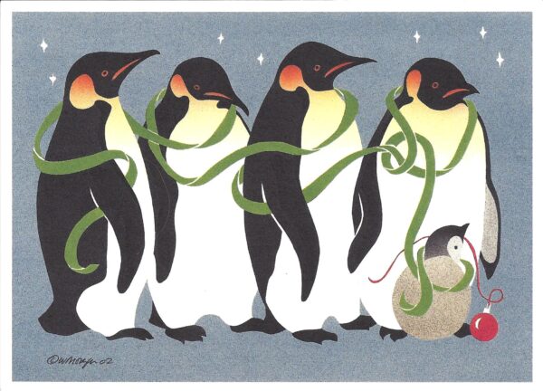 HC016 Emperor Penguins Holiday Card