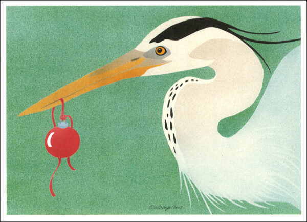 HC231 Great Blue Heron Holiday Card