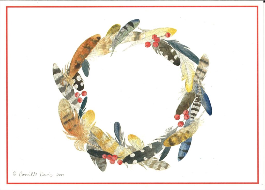 HC437Feathered Wreath