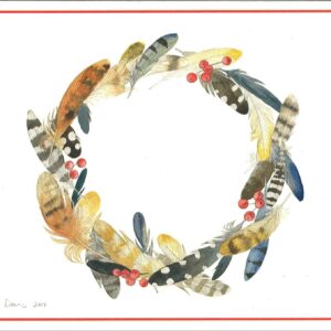 HC437Feathered Wreath