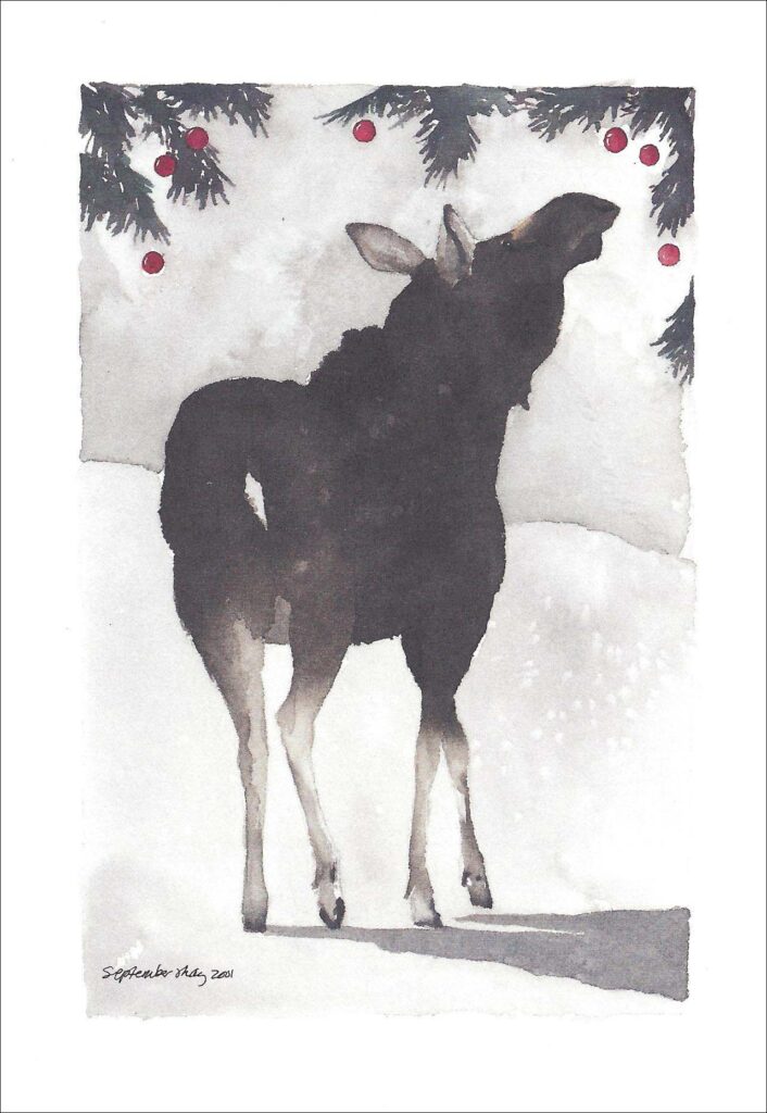 HC917 Winter Moose