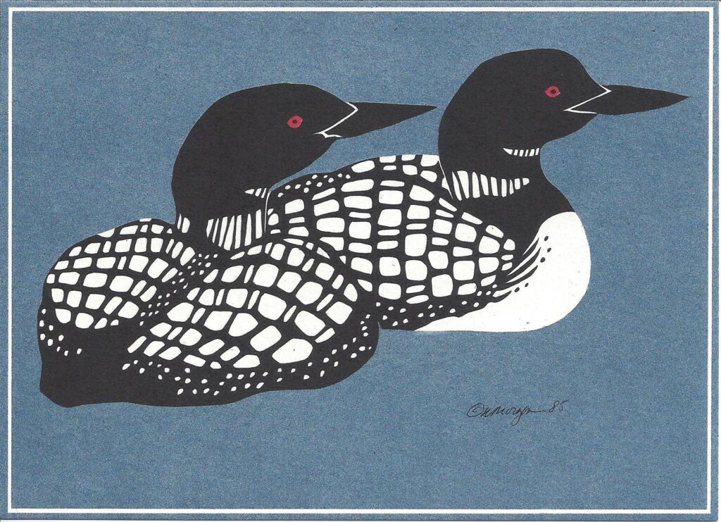 NC Common Loons note card
