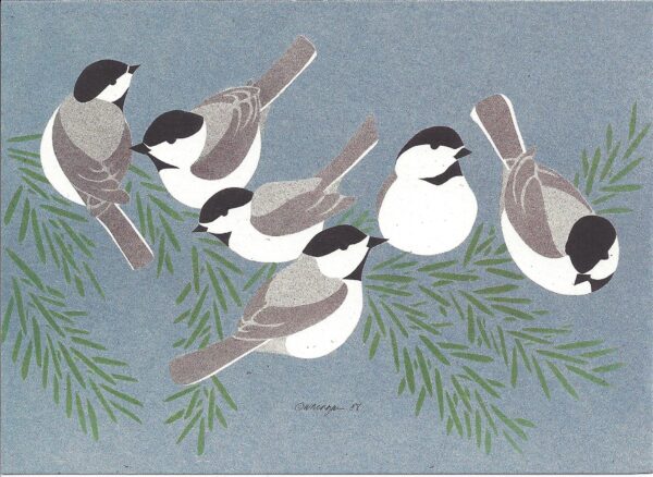 NC107 Chickadee Flock Notecards