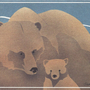 NC193 Grizzly Bears Notecard