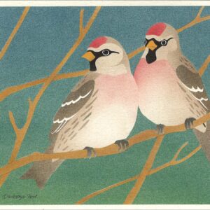 NC265Common Redpolls Notecard