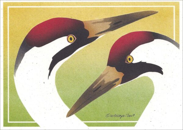 NC268 Whooping Cranes Notecard
