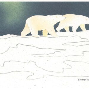 NC274 Polar Bears Notecard