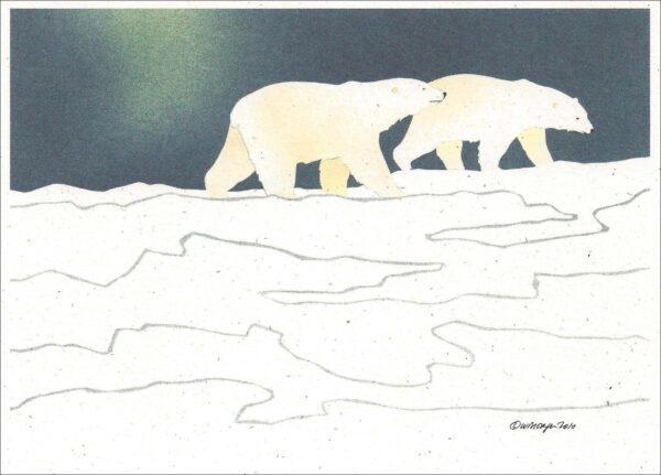 NC274 Polar Bears Notecard