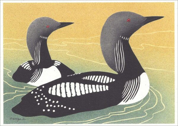 NC284 Pacific Loon Notecard