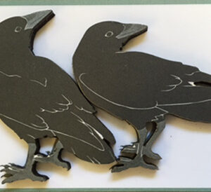 QM160 Common Raven Pair Magnet
