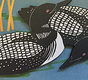 QM190 Common Loons Magnet