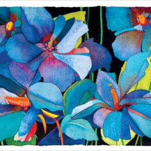 TN473 Blue Hibiscus Notecard