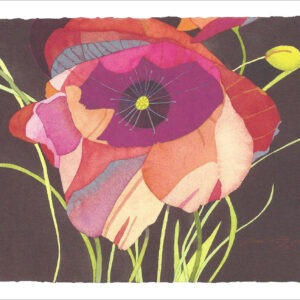 TN484 Pink Poppy Notecard