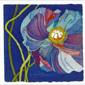 TN499 Blue Poppy Notecard
