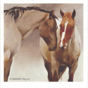 VN984 Statues - Horses Notecard