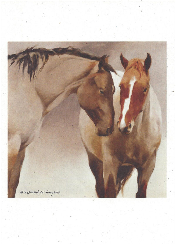 VN984 Statues - Horses Notecard