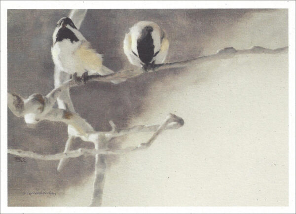 VN994 Two is a Pair - Black-Capped Chickadees Notecard Temporarily Out of Stock