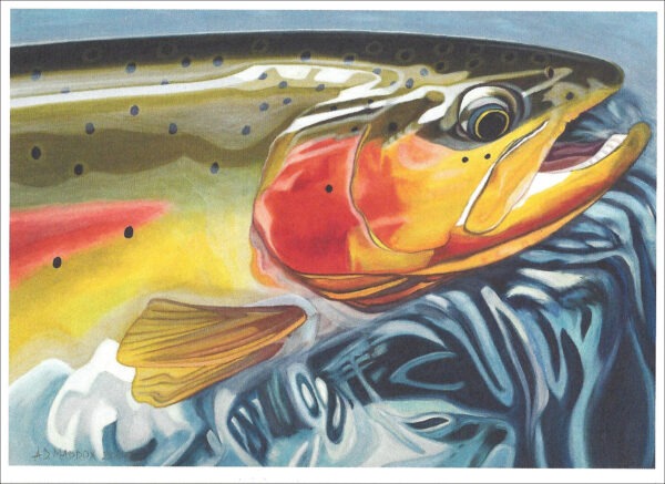 XN891 Upper Green Cutty-Trout Notecard