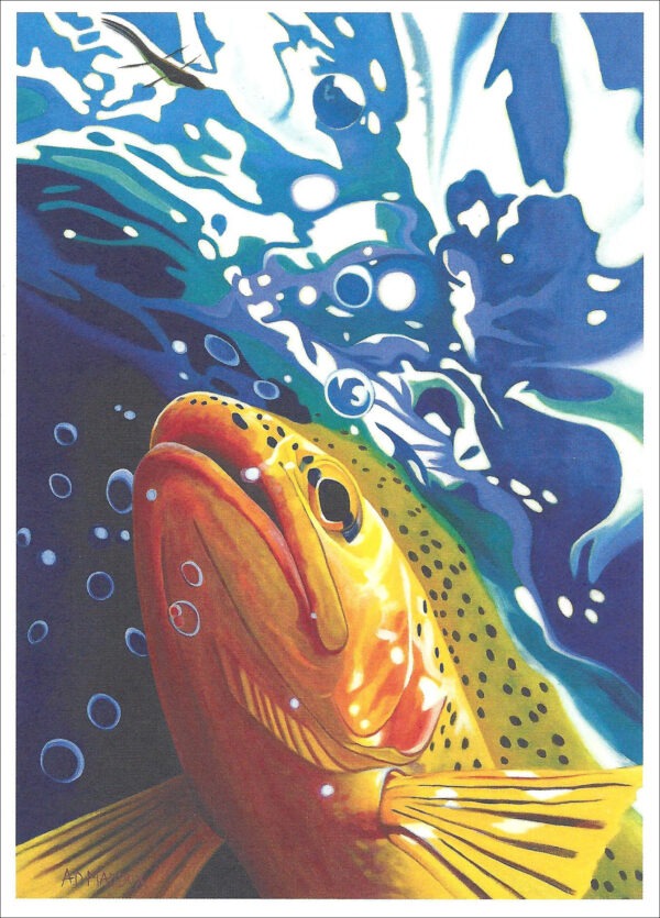 XN898 Rise Series #2 -Trout Notecard