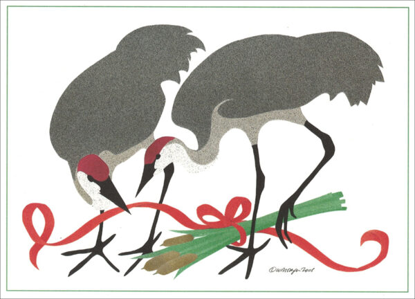 HC070 Sandhill Crane holiday Card