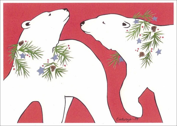HC105 Polar Bears Holiday Card