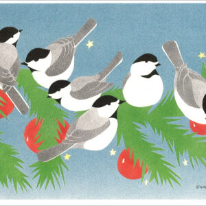 HC107 Chickadees Holiday Card