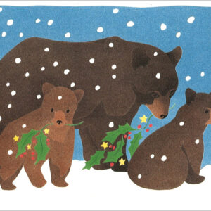 HC149 Holly Bears Holiday Card