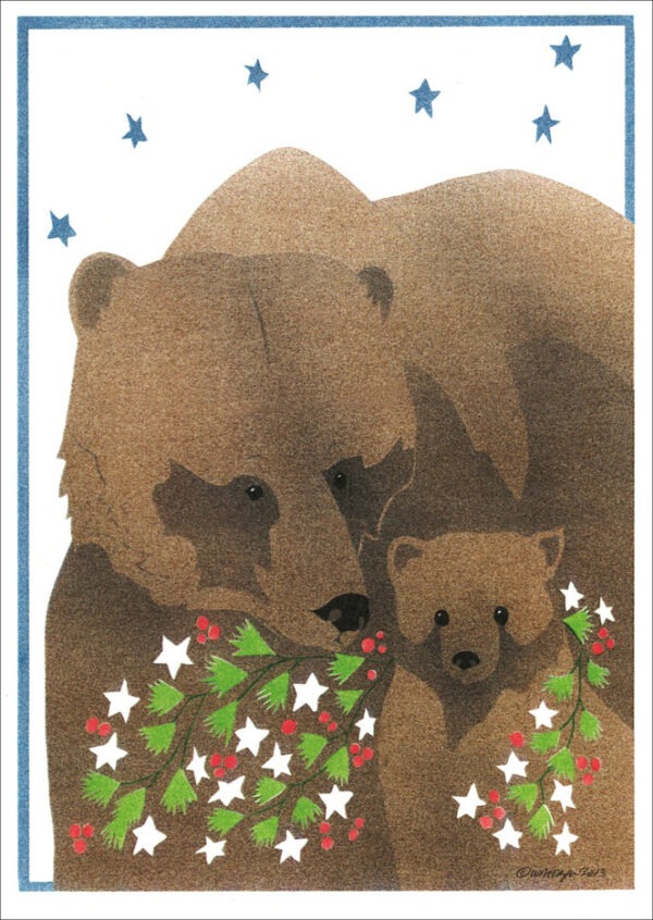 HC193 Grizzly Finery Holiday Card