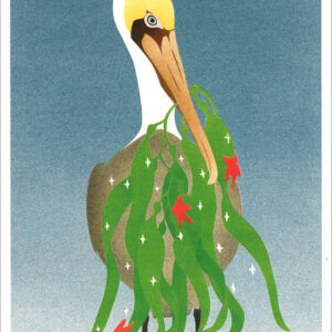 HC246 Brown Pelican Holiday Card