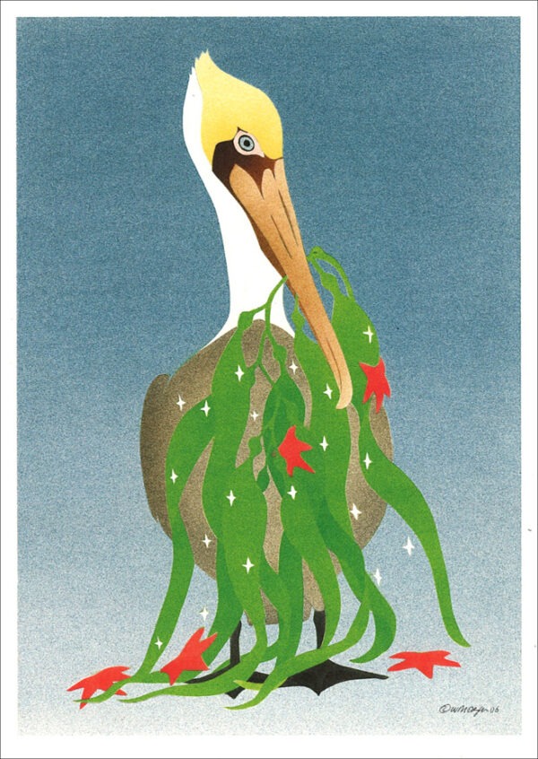 HC246 Brown Pelican Holiday Card