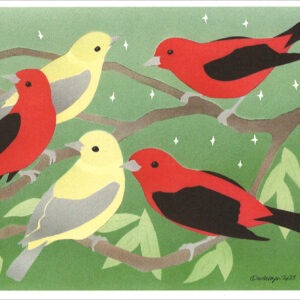 SCARLET TANAGERS