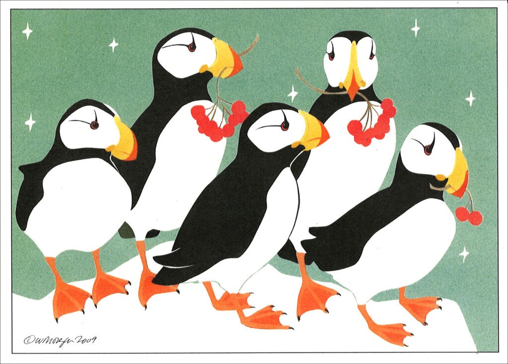 Horned Puffins